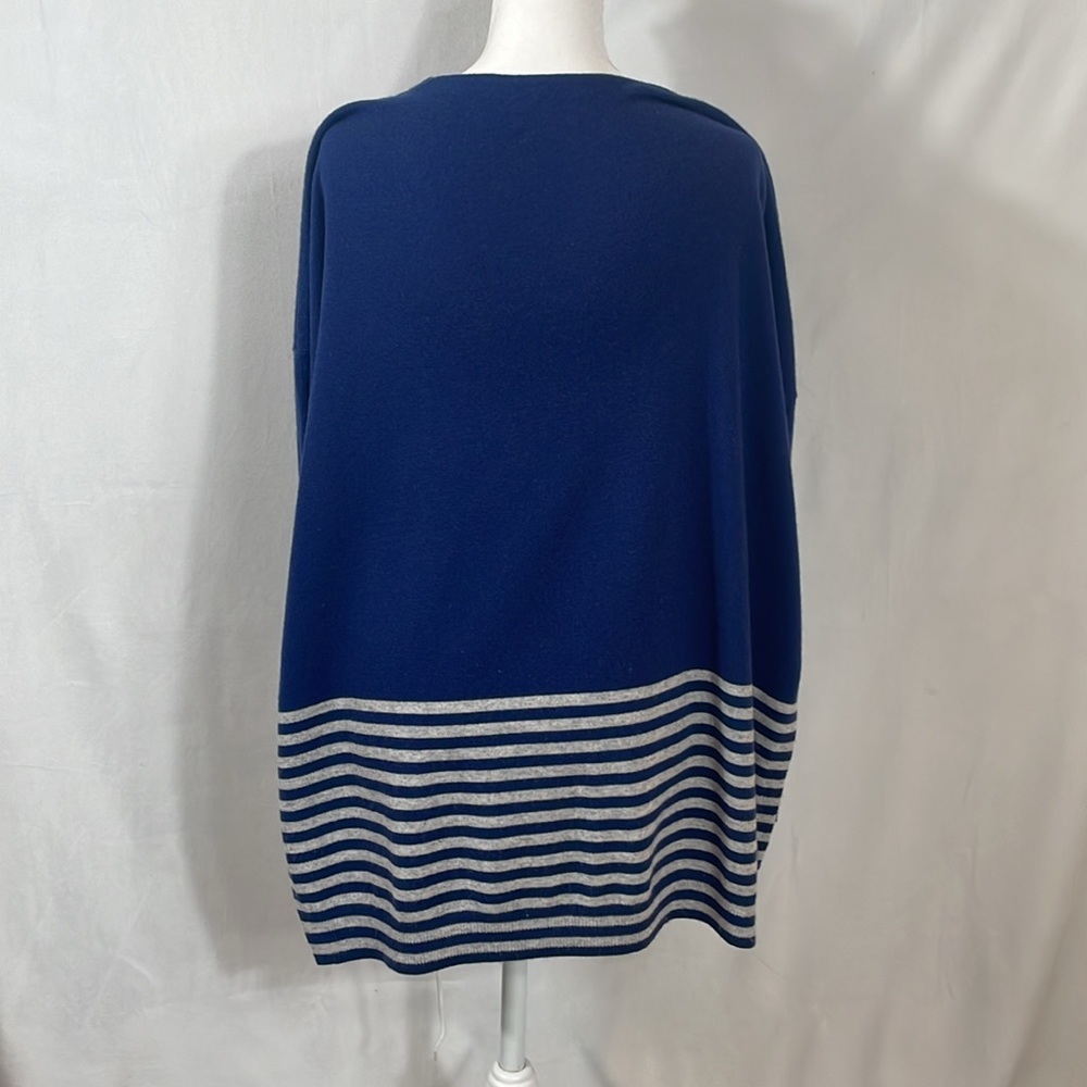 Vineyard Vines Sweater XS Relaxed Oversized Wool Cashmere Blend Navy EUC - Picture 11 of 11